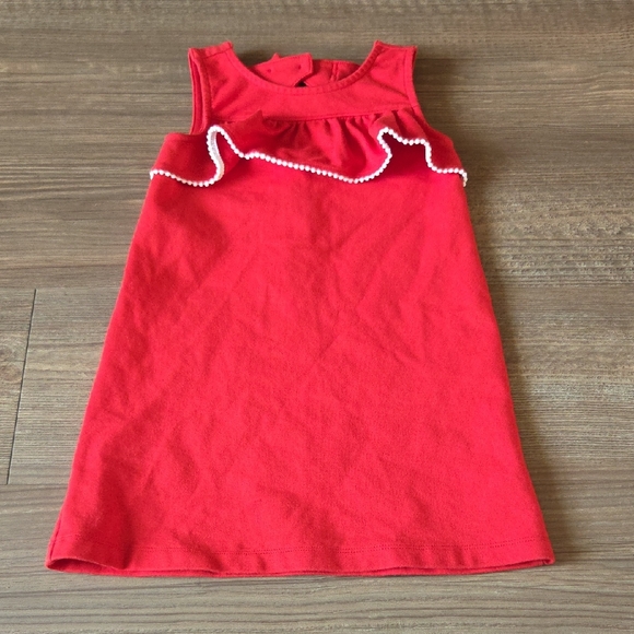 Janie and Jack Other - Janie and Jack Red Dress with Ruffle Trim